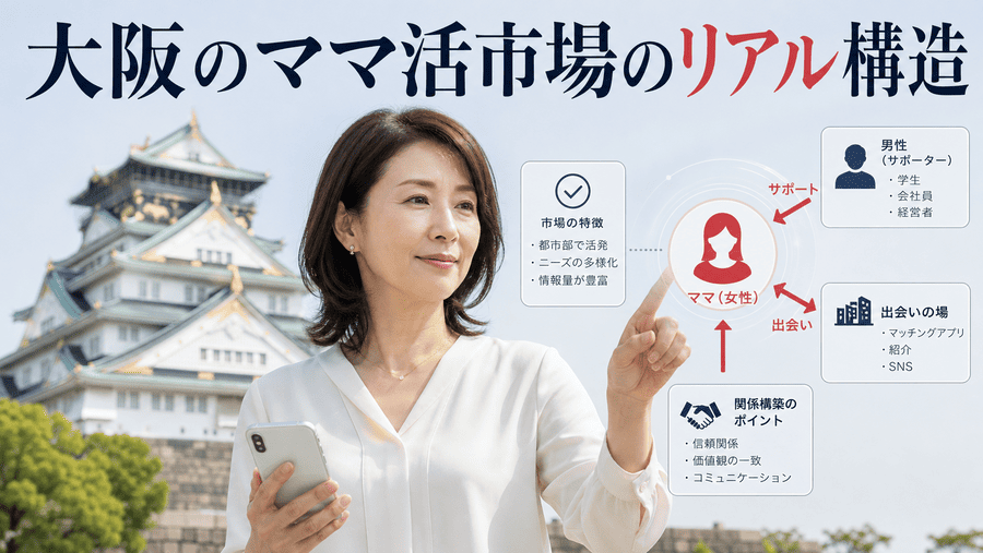 大阪のママ活市場のリアル構造